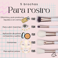 Cargar imagen en el visor de la galería, Set de 14 Brochas Master Set + Pestañas Paloma de regalo