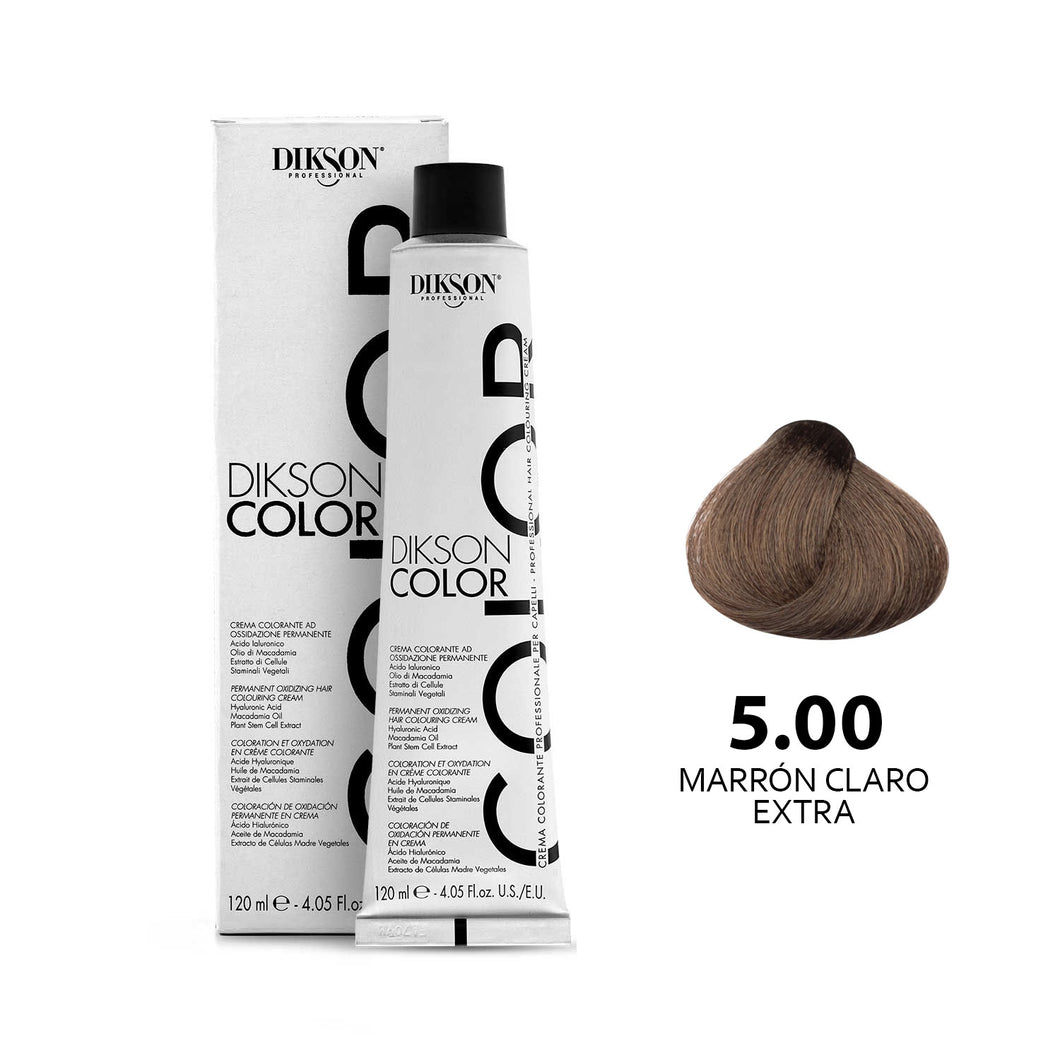 TINTE PARA CABELLO COLOR MARRÓN CLARO EXTRA 5.00 DIKSON PROFESSIONAL
