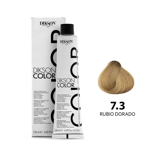 TINTE PARA CABELLO COLOR RUBIO DORADO 7.3 DIKSON PROFESSIONAL