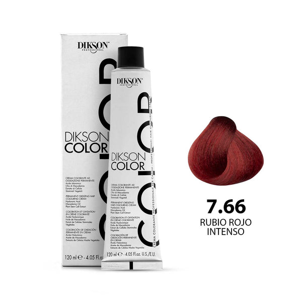 TINTE PARA CABELLO COLOR RUBIO ROJO INTENSO 7.66 DIKSON PROFESSIONAL
