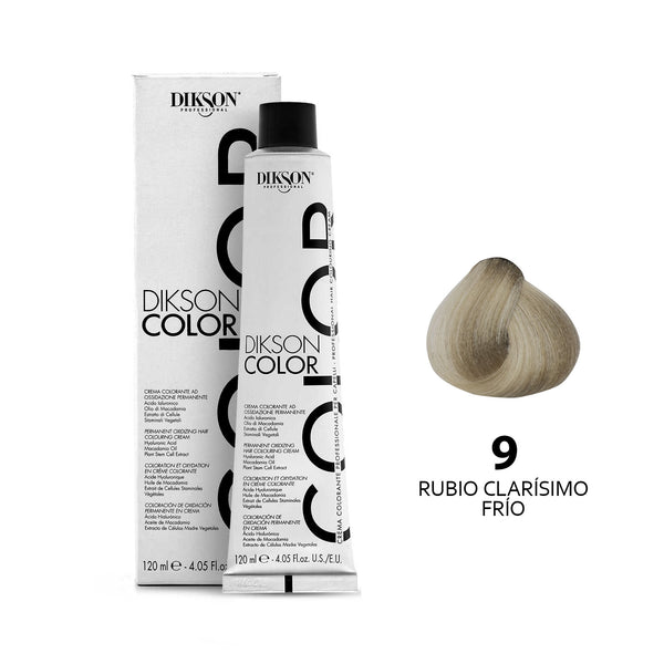 TINTE PARA CABELLO COLOR RUBIO CLARÍSIMO FRIO 9 DIKSON PROFESSIONAL