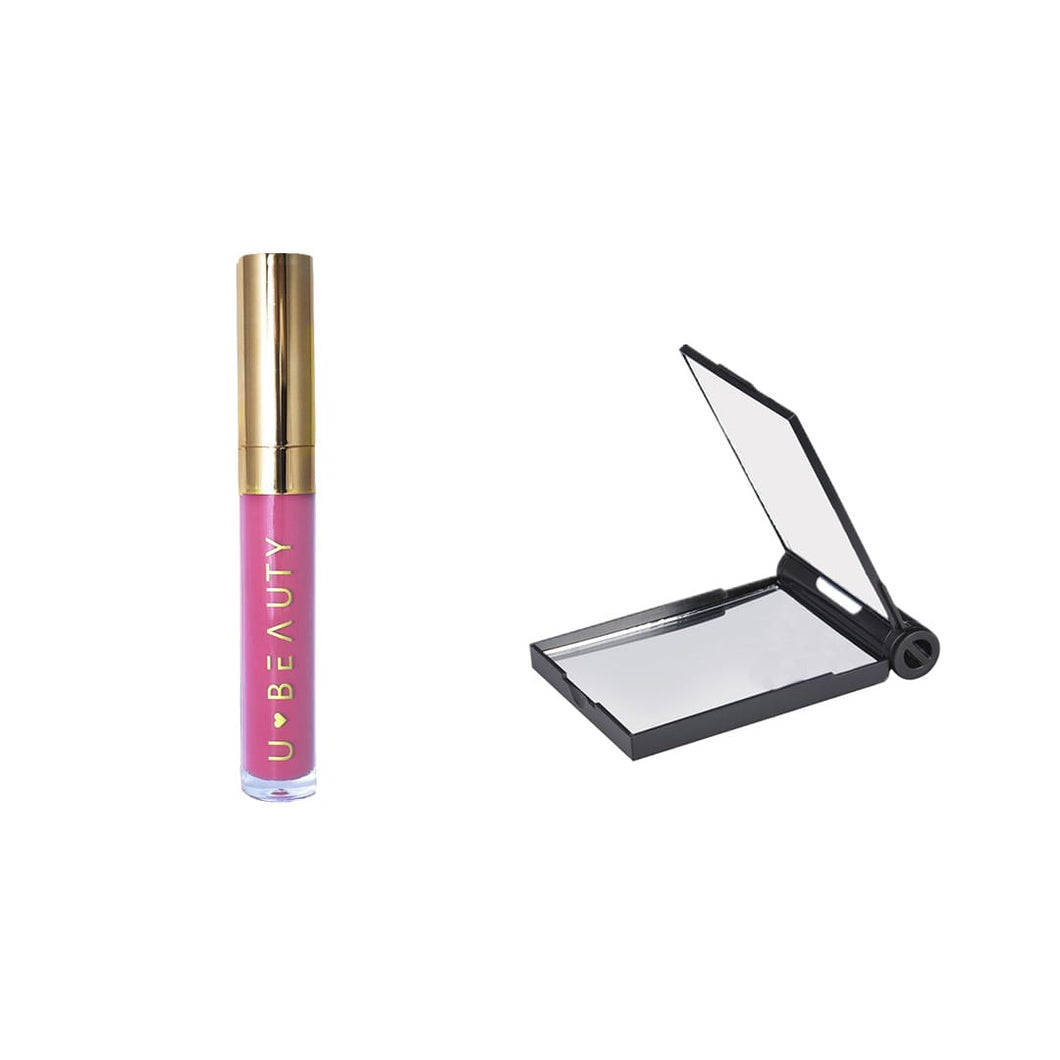 DUO UBEAUTY: LABIAL MATE CRUSH+ ESPEJO DE BOLSILLO