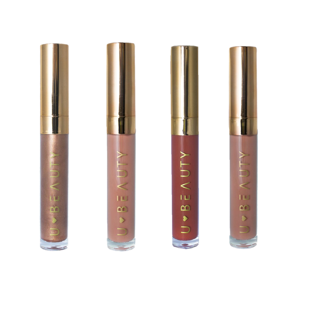 Pack de 4 Labiales Gloss Ubeauty