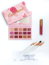 Cargar imagen en el visor de la galería, BEAUTY BOX : PALETA ROSE BOOM + SET PRO BLENDER + LABIAL SUCCESS + ESPEJO DE REGALO
