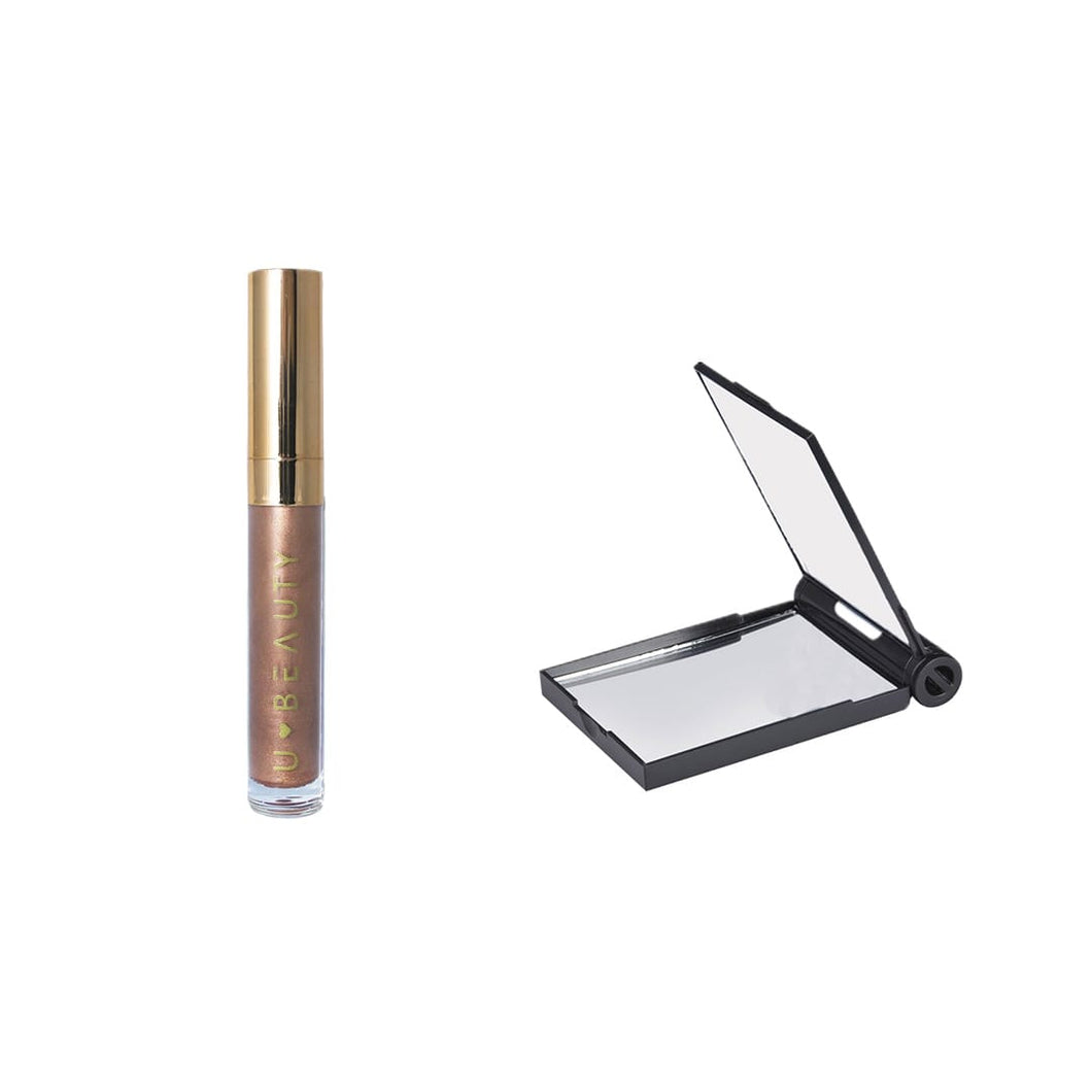 DUO UBEAUTY: GLOSS SUNNY + ESPEJO DE BOLSILLO