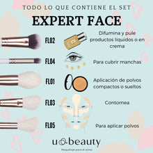 Cargar imagen en el visor de la galería, Set de 5 Brochas para Rostro Expert Face
