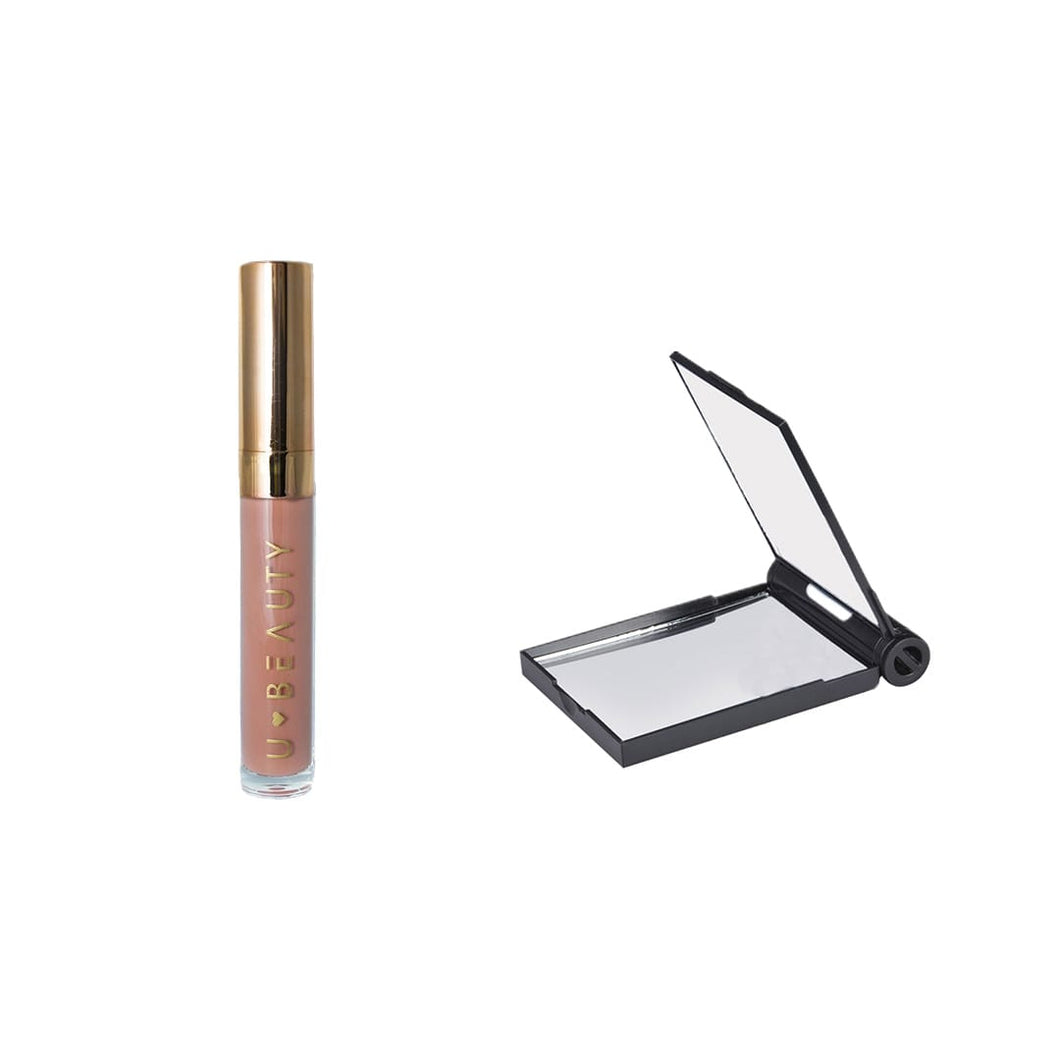 DUO UBEAUTY: GLOSS PRINCESS + ESPEJO DE BOLSILLO